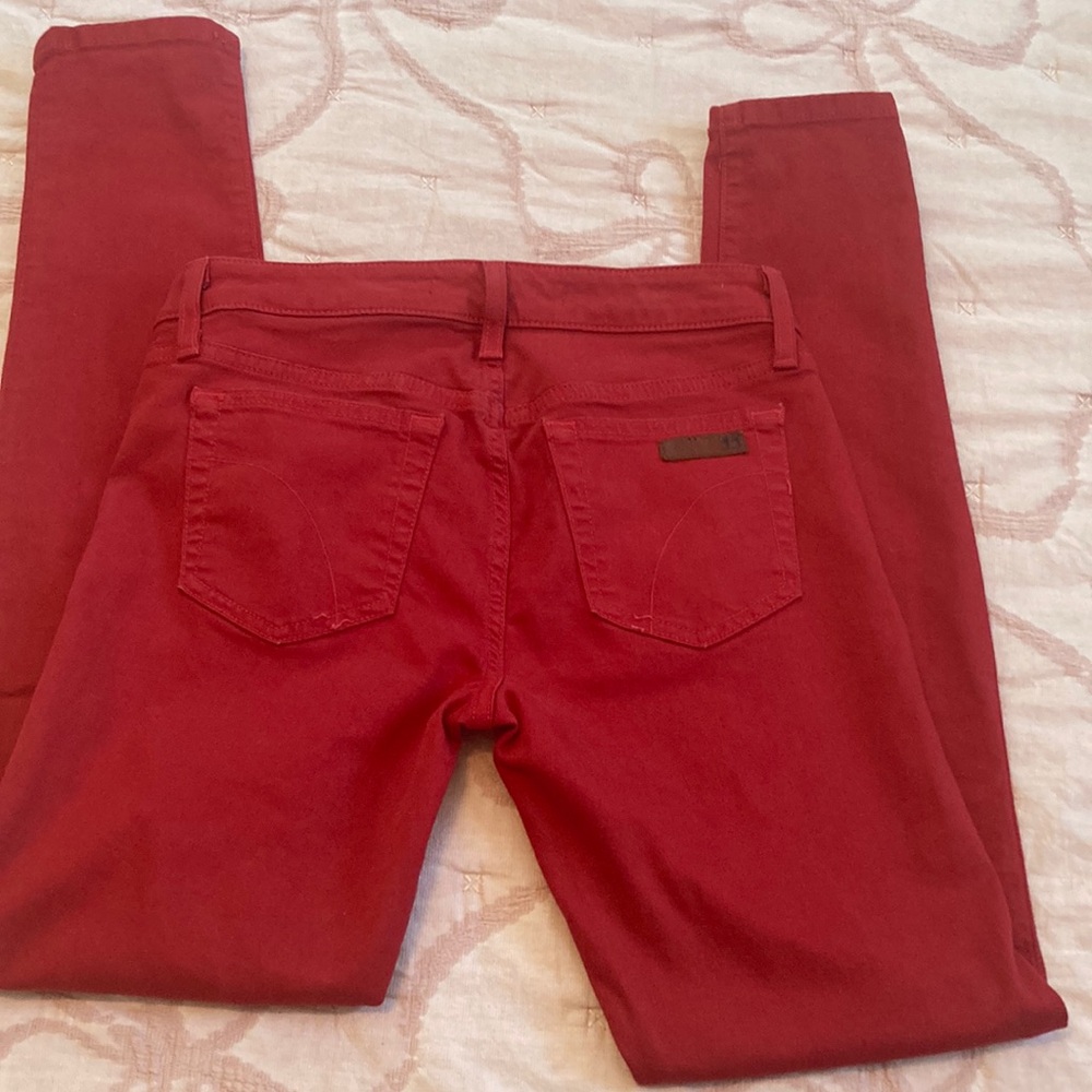 Joe’s Women’s Skinny Visionaire Rouge Red size 28 - Picture 5 of 11